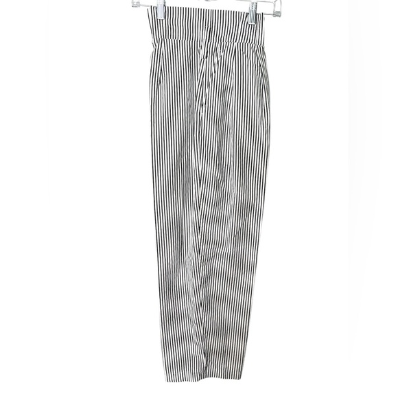 Zara Basic Navy and White Striped Trousers - Picture 7 of 8